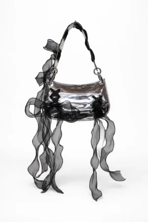 Organza Veil Bag in Silver
